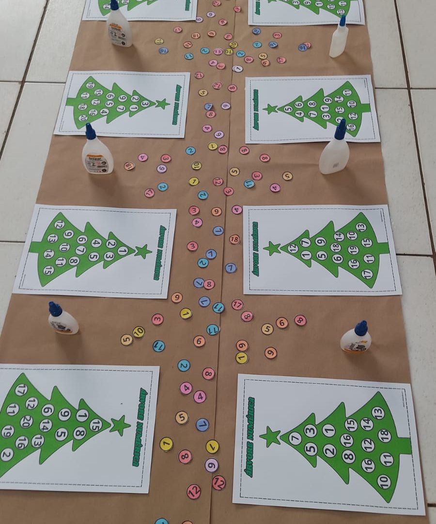 ÁRVORE NUMÉRICA NATALINA🎅