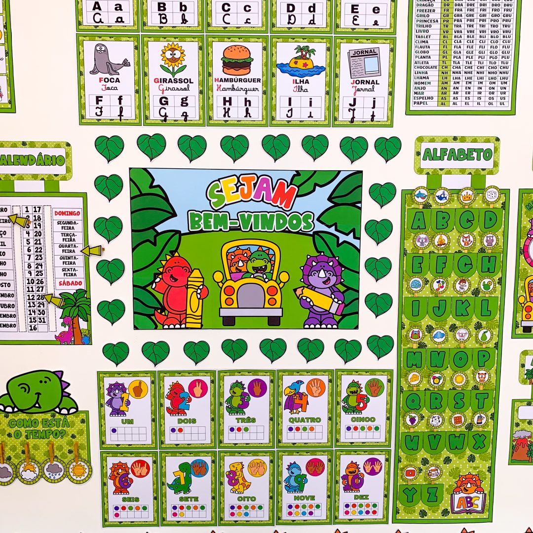 KIT SALA DE AULA DINOSSAUROS