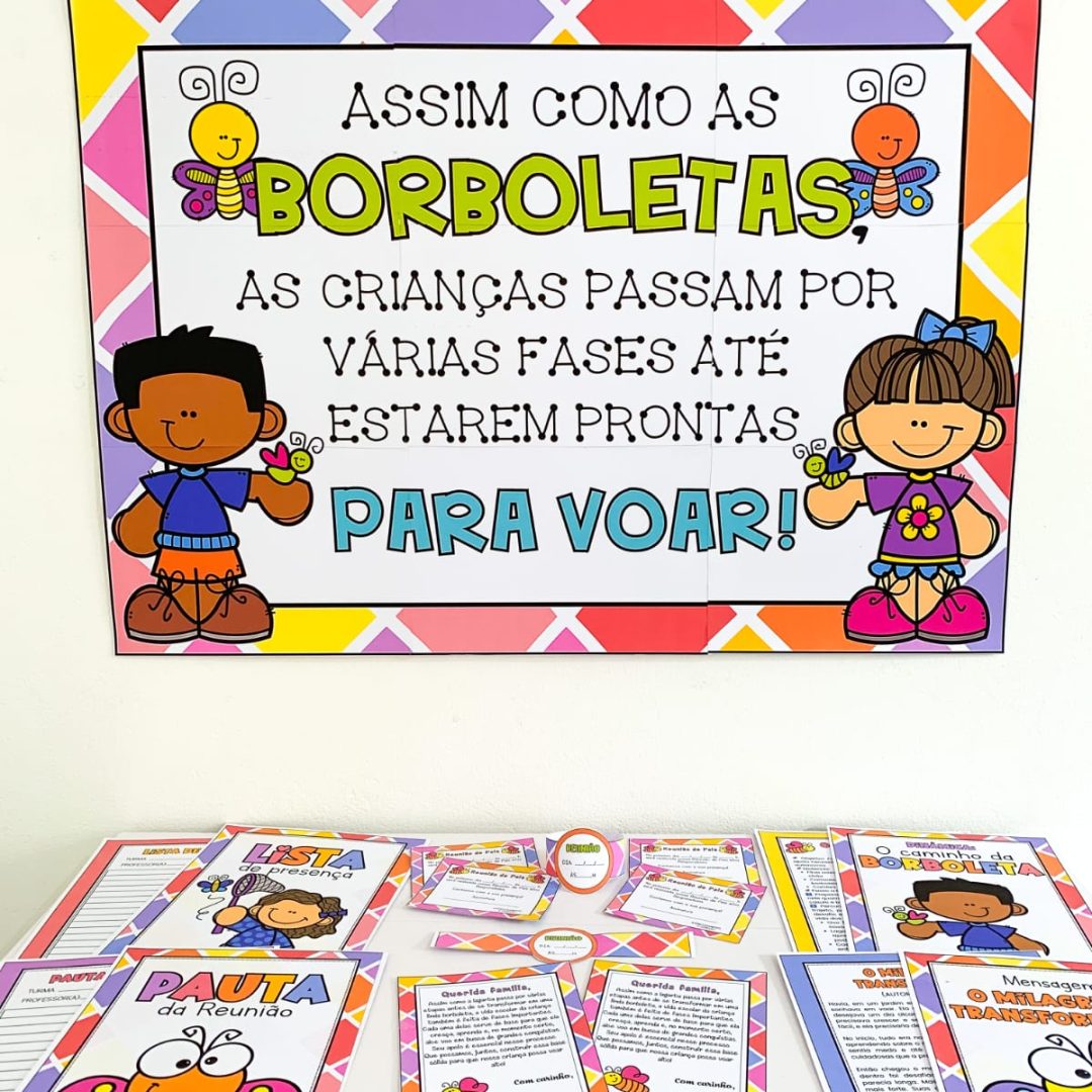 KIT REUNIÃO DE PAIS/BORBOLETAS