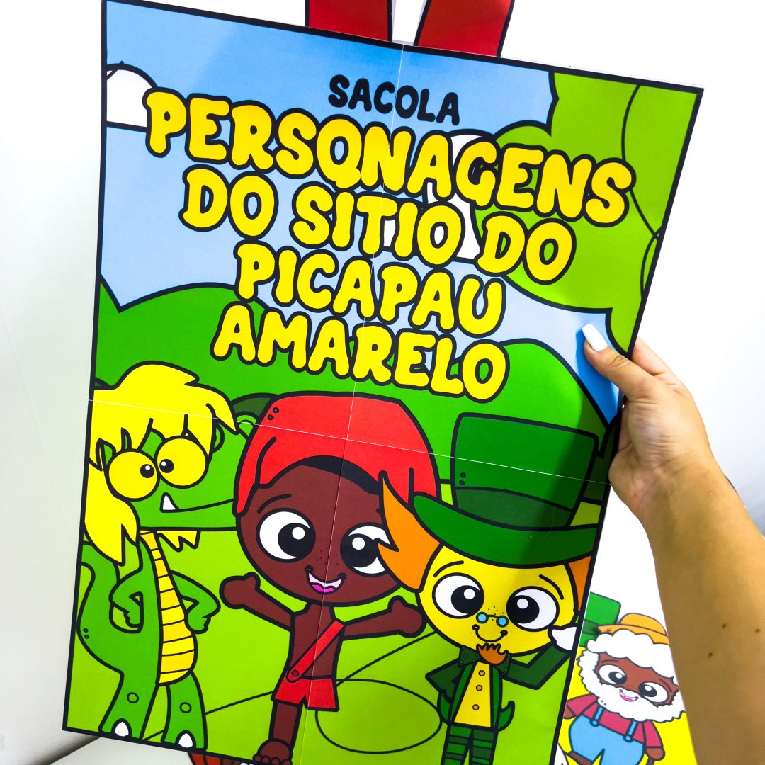 DIA DO LIVRO 📕 SACOLA  SÍTIO DO PICA PAU AMARELO 💛